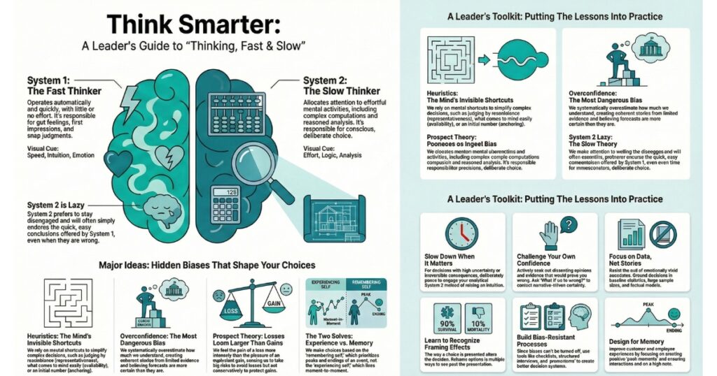 Why Thinking Fast and Slow Should Be on Every Decision Maker’s Reading List Infographic - Thinking, Fast and Slow by Daniel Kahneman