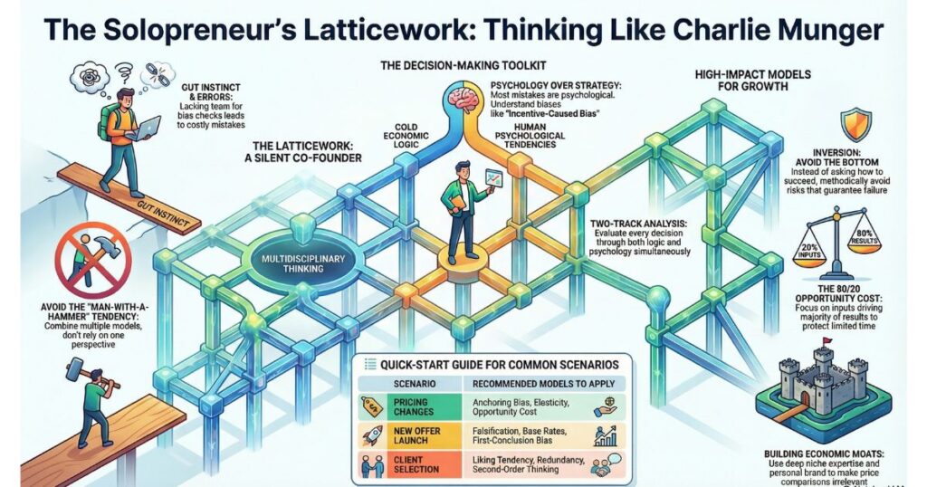 Charlie Munger: How to use the Lattice of Mental Models to Make Better Decisions charlie munger mental models infographic 1