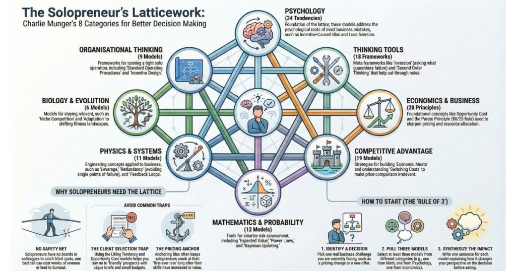Charlie Munger: How to use the Lattice of Mental Models to Make Better Decisions charlie munger mental models infographic 2